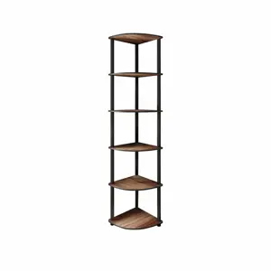 Regál Corner Walnut, 6 polic, M