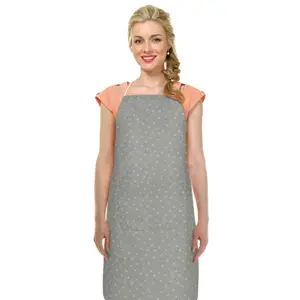 Bellatex Zástěra Adéla Pnoucí kvítek šedá, 67 x 84 cm