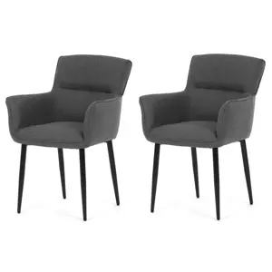 Sada jídelních židlí DCH-J2159 GREY2, 2 ks