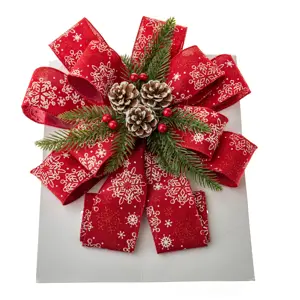 Mašle na vánoční stromek 30 x 81 cm, červená