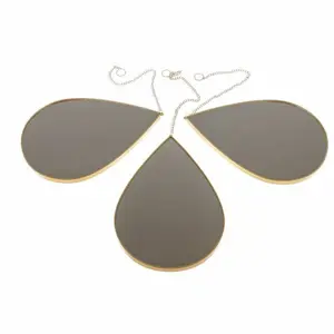 Nástěnné zrcadlo, sada 3 ks, 27 x 1 x 19 cm