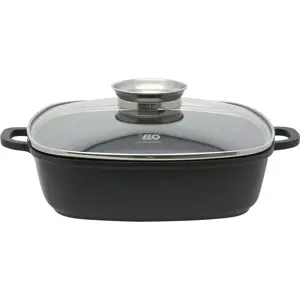 Elo 19658 Pekáč se skleněnou poklicí a aroma úchytem Alucast 28 x 28 cm