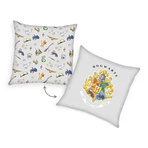 Herding Polštářek Harry Potter světle šedá, 40 x 40 cm