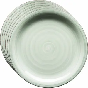 Mäser Sada 6 mělkých talířů Bel Tempo 27 cm, zelená