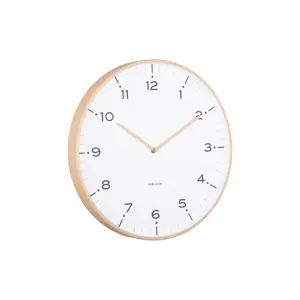 Karlsson 6011SB designové nástěnné hodiny béžová, pr. 40 cm