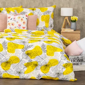 4Home Krepové povlečení Floral fantasy, 220 x 200 cm, 2 ks 70 x 90 cm