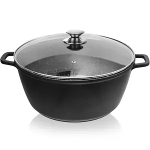 Orion Hrnec GRANDE pr. 32 cm skleněná poklice , 9,7 l