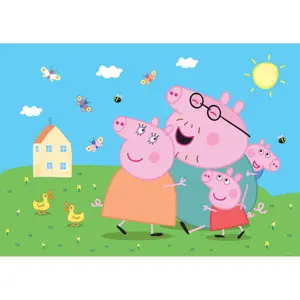 Dětská fototapeta Pepa Pig 252 x 182 cm, 4 díly