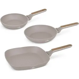 BerlingerHaus Sada pánví s titanovým povrchem Taupe Nordic, 2+1 ks