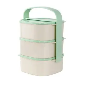 Plastový jídlonosič, 3x 1,2 l, mix barev