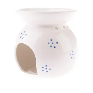 Porcelánová aromalampa Campesino bílá, 9,8 x 12,5 cm