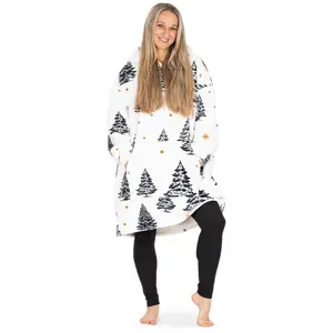 4Home Beránková mikina mikroplyš Frosted Trees, uni L - pánské