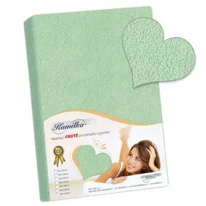 Bellatex Froté prostěradlo světle zelená, 90 x 200 cm