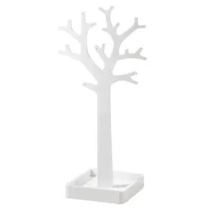 Stojan na šperky ve tvaru stromu Compactor – bílý plast