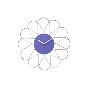 Karlsson 5975PU designové nástěnné hodiny fialová, pr. 40 cm