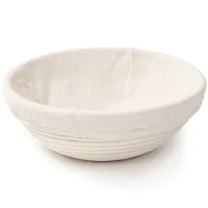 HOME ELEMENTS Ošatka kulatá s látkovou vložkou, 25 x 8,5 cm