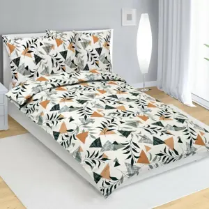 Bellatex Krepové povlečení Zahrada, 140 x 200 cm, 70 x 90 cm, 140 x 200 cm, 70 x 90 cm