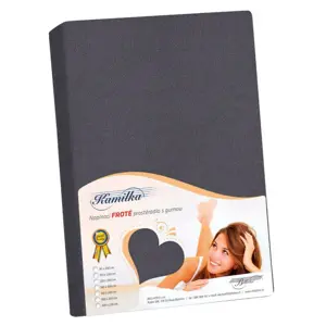 Bellatex Froté prostěradlo grafitová, 140 x 200 cm