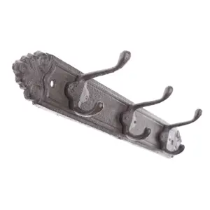 Litinový věšák Enfeite hnědá, 43 x 7 cm