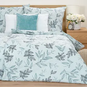 4Home Bavlněné povlečení Frosty Leaves, 140 x 220 cm, 70 x 90 cm
