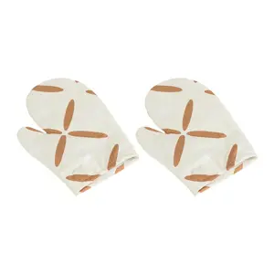 Bellatex Kuchyňská chňapka Křížky hnědá, 28 x 18 cm, 2 ks