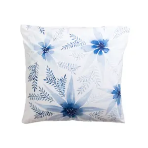 Polštářek Blue flowers, 40 x 40 cm
