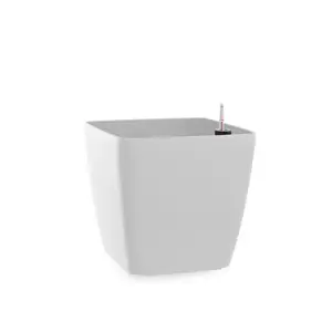 Flower Lover Samozavlažovací květináč Quadrato matt bílá, 24 cm, 24 cm