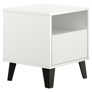 Noční stolek BOGAN 1S, bílá