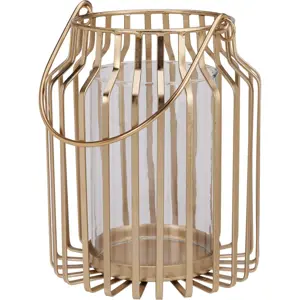 Kovová lucerna Aurea, 18x21cm