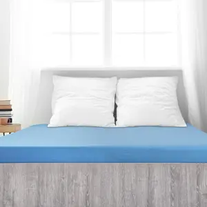 4Home jersey prostěradlo Mako modrá, 90 x 200 cm