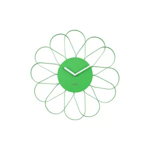 Karlsson 5975BG designové nástěnné hodiny zelená, pr. 40 cm