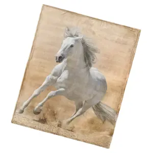 BedTex Deka mikroplyš Kůň Bělouš, 130 x 160 cm