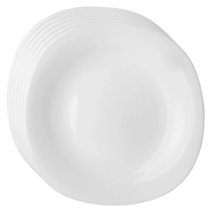 Altom Sada dezertních talířů z opálového skla White harmony 21,5 cm, 6 ks