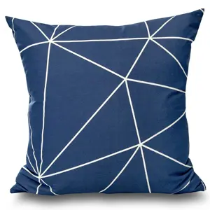Kvalitex Povlak na polštář Nordic Grid modrá, 40 x 40 cm