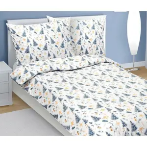 Bellatex Vánoční bavlněné povlečení Stromek vánoční, 140 x 200 cm, 70 x 90 cm