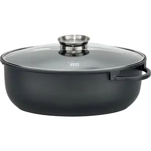 Elo 80038 Pekáč se skleněnou poklicí a aroma úchytem Alucast 38 x 25 cm