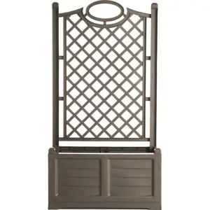 Bama Velkoobjemový truhlík s okrasnou opěrou Separe cappuccino, 80 x 150 x 42,5 cm