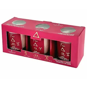 Arome Elements sada vonných svíček 3 ks Oheň