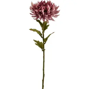 Umělá květina Chryzantéma 62 x 18 cm, starorůžová