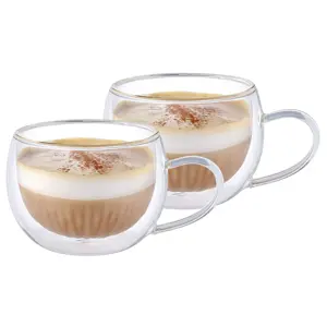 4Home Termo sklenice na cappuccino Hot&Cool 270 ml, 2 ks