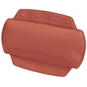 Spirella Polštář do vany ALASKA, terakota, 32 x 23 cm