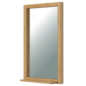 Nástěnné zrcadlo B043 NAT, bambus, M