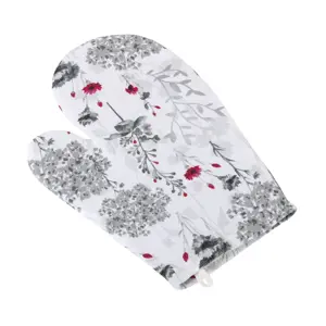 Bellatex Kuchyňská chňapka Větvičky šedá, 18 x 28 cm