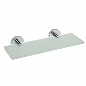 SAPHO XQ601 X-Square polička na ručníky s hrazdou 65 x 11 x 21,5 cm, stříbrná