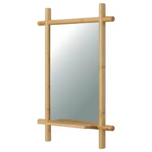Nástěnné zrcadlo B027 NAT, bambus
