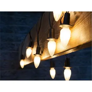 Světelný řetěz Šiška, 20 LED žárovek Filament, černý kabel, základní