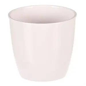 Keramický obal na květiny Terakota, pr. 12 cm, bílá