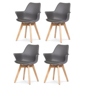 Sada jídelních židlí CT-771 GREY, 4 ks
