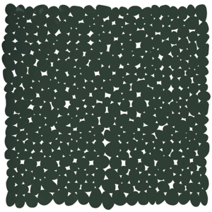 Spirella Protiskluzová podložka do sprchy GALETS, tmavě zelená, 53 x 53 cm