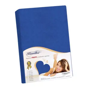 Bellatex Froté prostěradlo Kamilka tmavě modrá, 180 x 200 cm